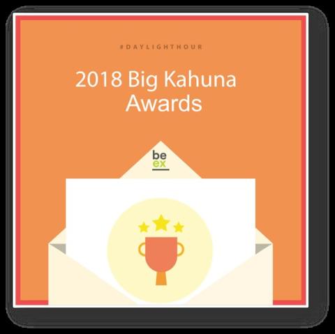 2018 Big Kahuna Awards Picture of the 2018 Daylight Hour social media campaign 2018 Big Kahuna Awards