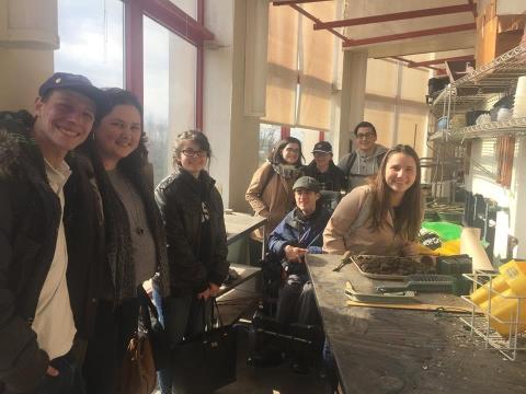 Green House Group of people in the greenhouse