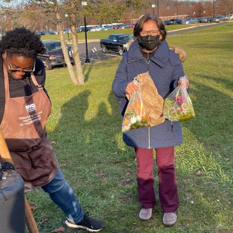 Composting Regulars dropping of food scraps